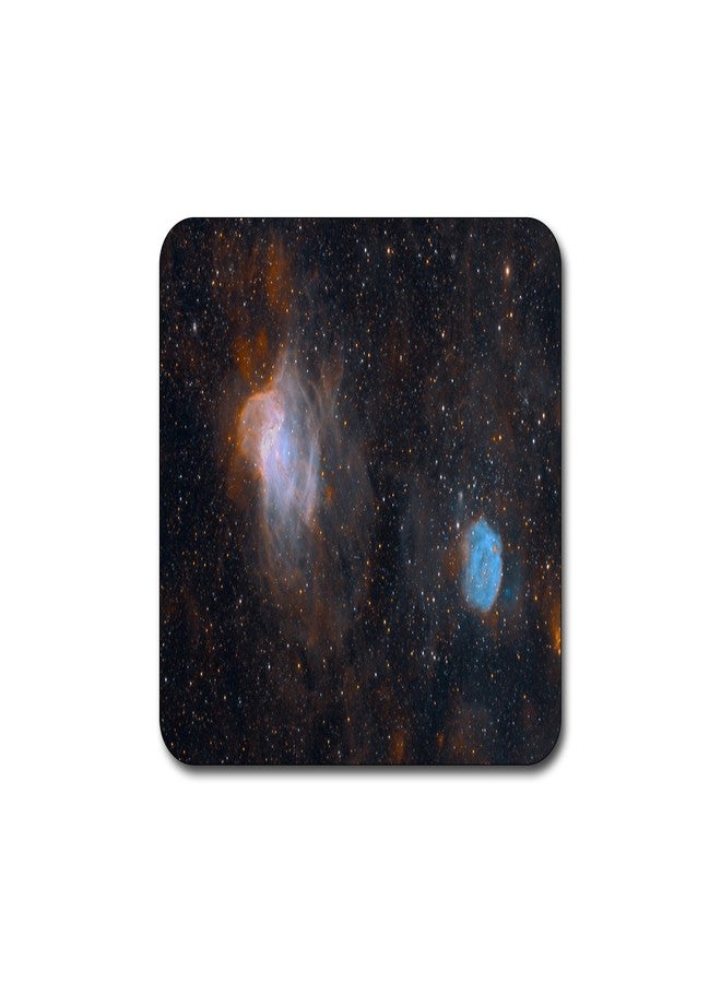 QJ CMJ Starry deep Outer Space Nebula and Galaxy Pattern Square Coaster Set - Made of Recycled Rubber - Set of 4 … - Image 2